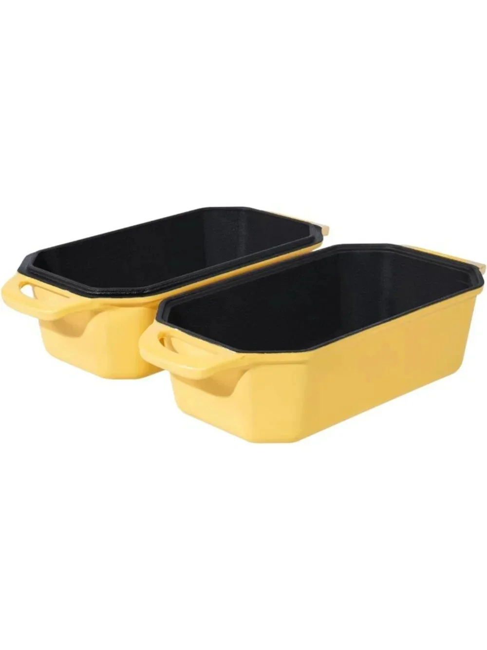 Cast Iron Bread Loaf Pan with Lid - Enameled Sourdough Baker, 8.5x4.5 Inch